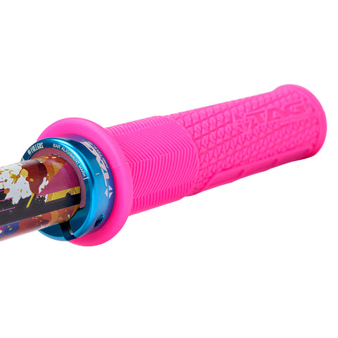 T1 Splatter Aluminium Handlebar + Grips Combo