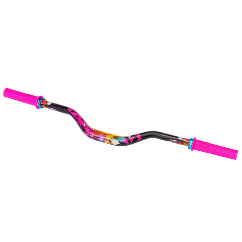 T1 Splatter Aluminium Handlebar + Grips Combo